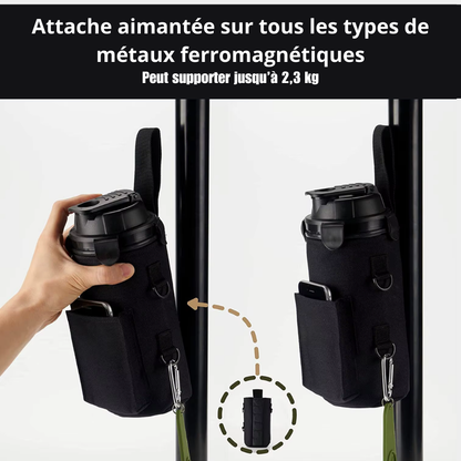 Porte-bouteille magnétique de sport multifonction