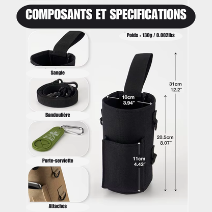 Porte-bouteille magnétique de sport multifonction