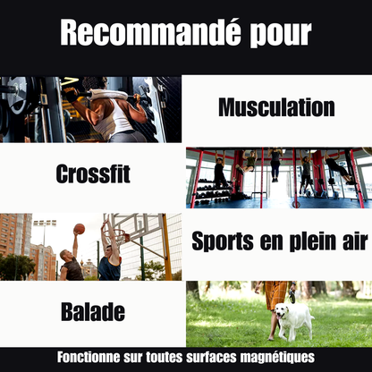 Porte-bouteille magnétique de sport multifonction